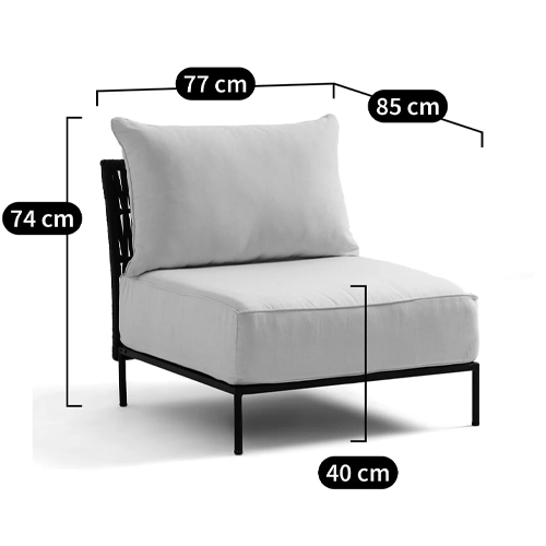 Уличное кресло Alaric Armchair Black Уличное кресло Alaric Armchair Black в Барнауле