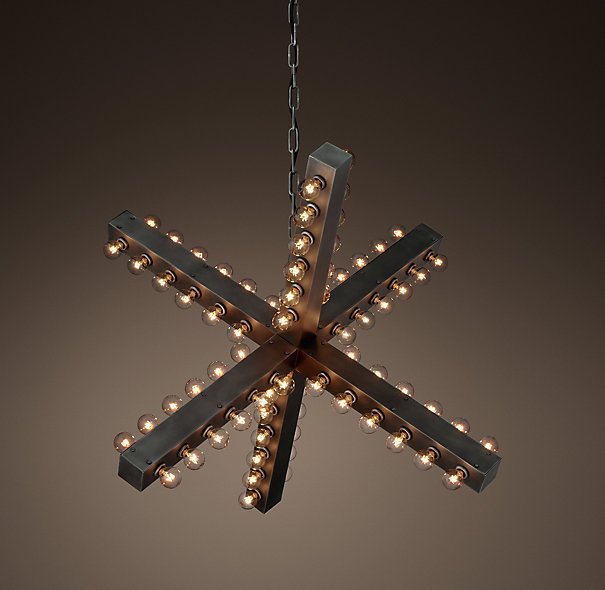 Люстра Nero Chandelier 97 Черный Люстра Nero Chandelier 97 Черный в Барнауле | Loft Concept