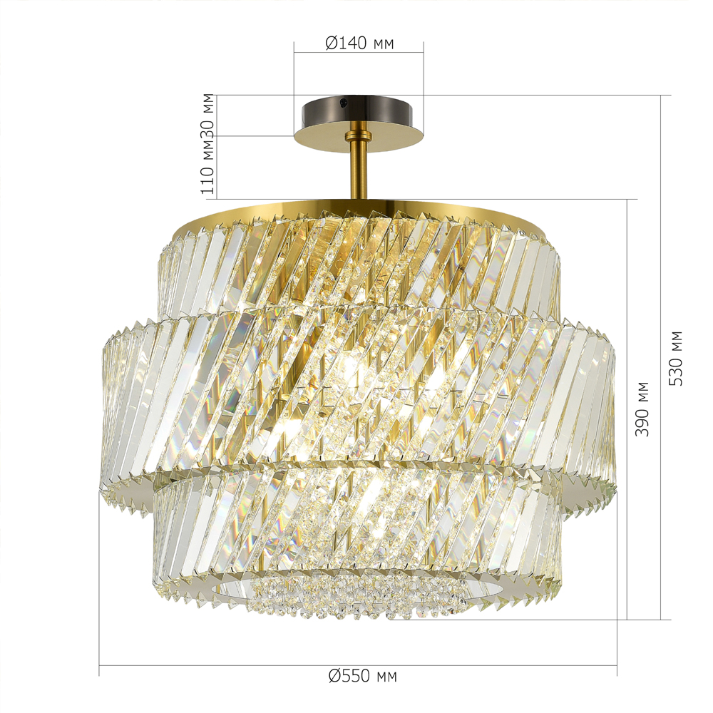 Потолочный светильник в классическом обрамлении Light Connoisseurs Beauty в Барнауле