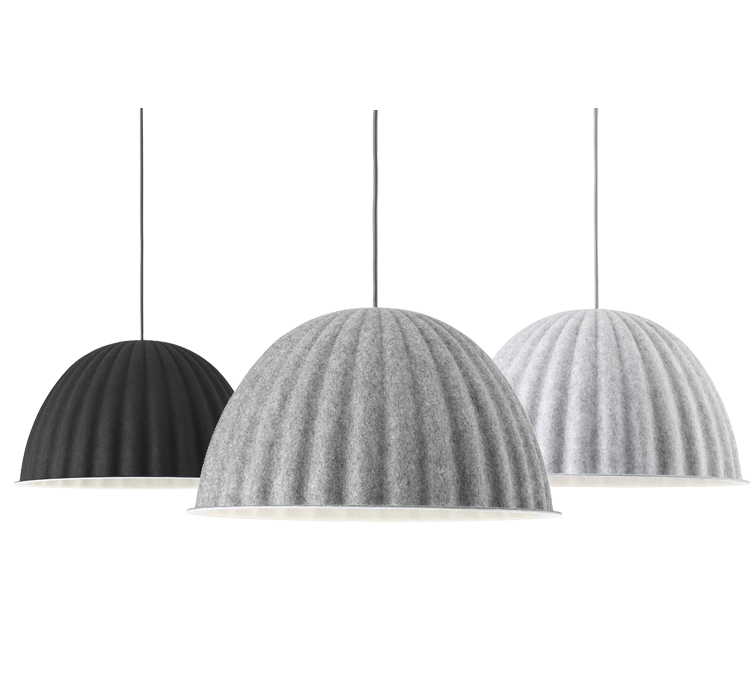 Светильник подвесной MUUTO Under the bell Светло-серый Серый Графитовый в Барнауле | Loft Concept 