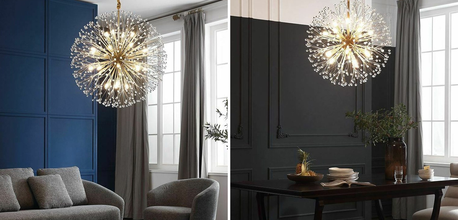 Люстра Dickinson Gold Chandelier - фото