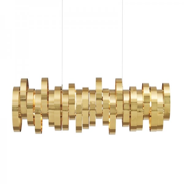Люстра Brass Belts Chandelier Латунь Люстра Brass Belts Chandelier Латунь в Барнауле | Loft Concept