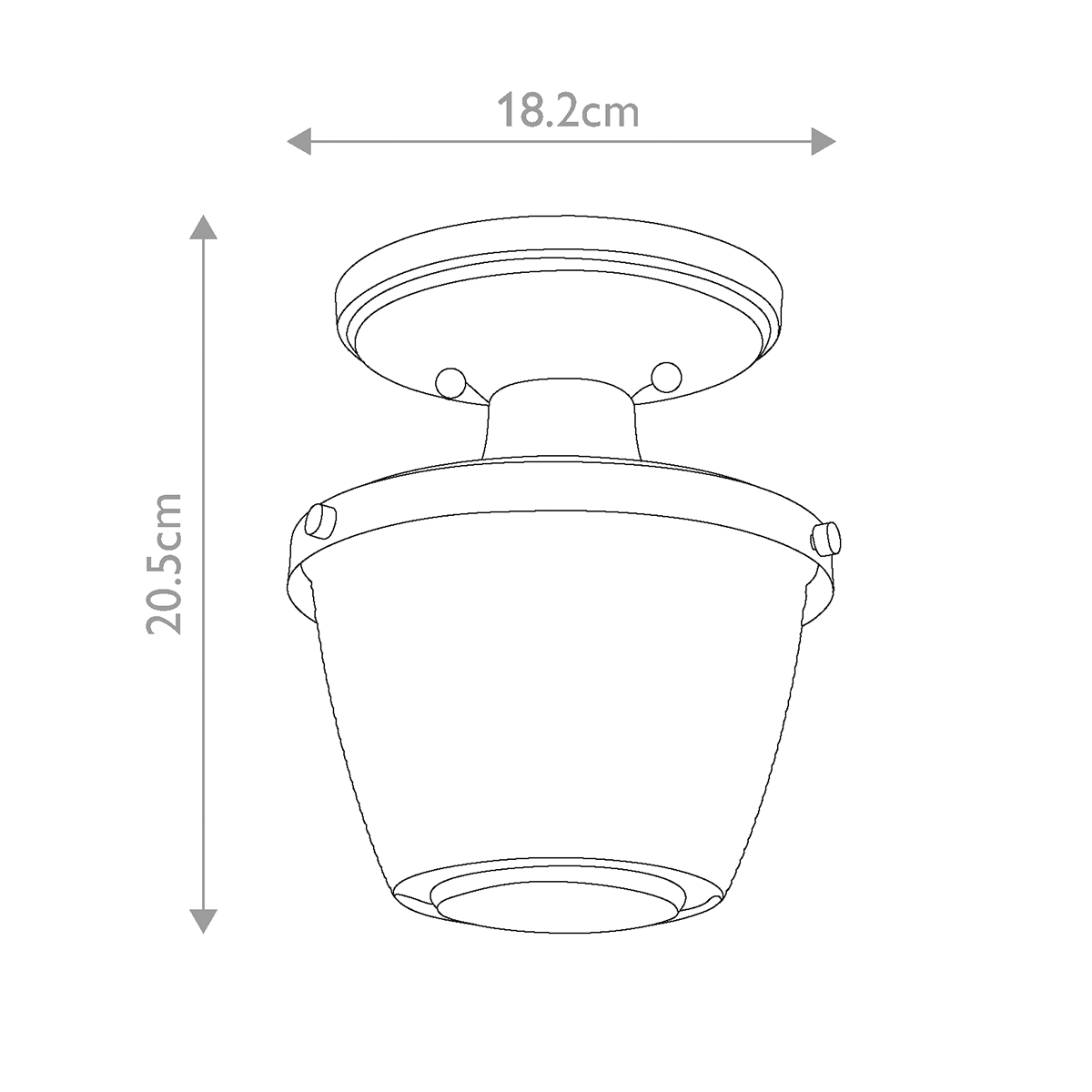 Потолочный светильник для ванных комнат с плафоном из прессованного фактурного стекла Quoizel в Барнауле