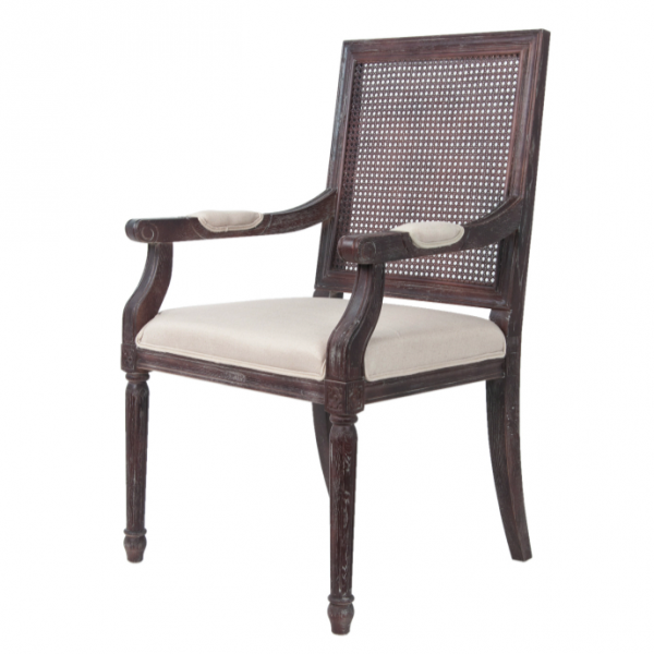 Стул French chairs Provence Garden Brown ArmChair Коричневый Бежевый Стул French chairs Provence Garden Brown ArmChair Коричневый Бежевый в Барнауле | Loft Concept