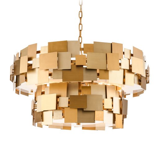 Люстра Gold Plate Chandelier 8 Люстра Gold Plate Chandelier 8 в Барнауле | Loft Concept