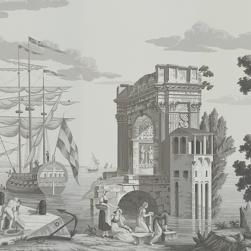 Обои ручная роспись Views of Italy Eau Forte on scenic paper Обои ручная роспись Views of Italy Eau Forte on scenic paper в Барнауле | Loft Concept
