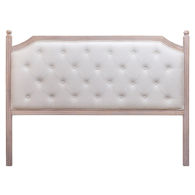 Изголовье кровати бежевое с мягкой обивкой из льна Emma Headboard Бежевый Коричневый Изголовье кровати бежевое с мягкой обивкой из льна Emma Headboard Бежевый Коричневый в Барнауле | Loft Concept