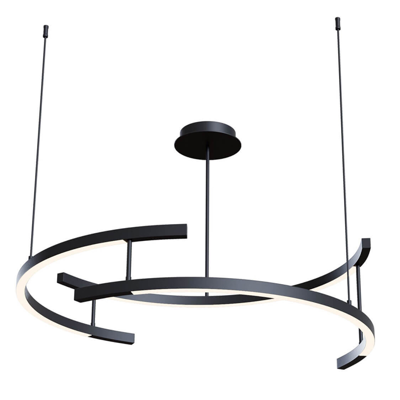 Люстра Smeragde Light Chandelier black arcs Черный Люстра Smeragde Light Chandelier black arcs Черный в Барнауле | Loft Concept
