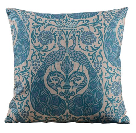 Подушка blue peacock ornament Бирюзовый в Барнауле | Loft Concept 