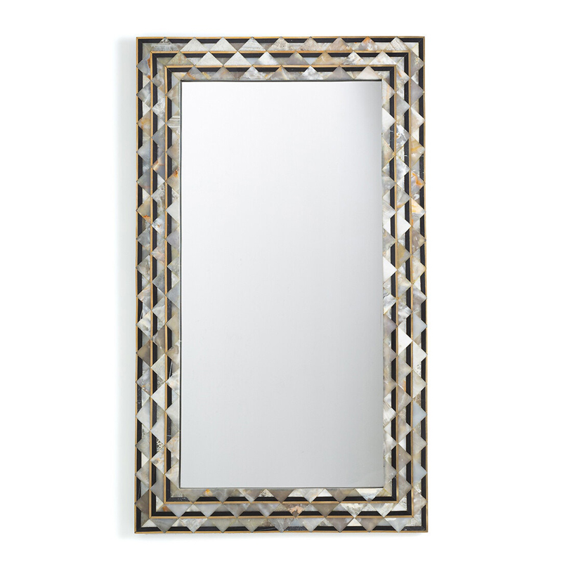 Зеркало Mirror Inlaid Stones Черный Зеркало Mirror Inlaid Stones Черный в Барнауле | Loft Concept