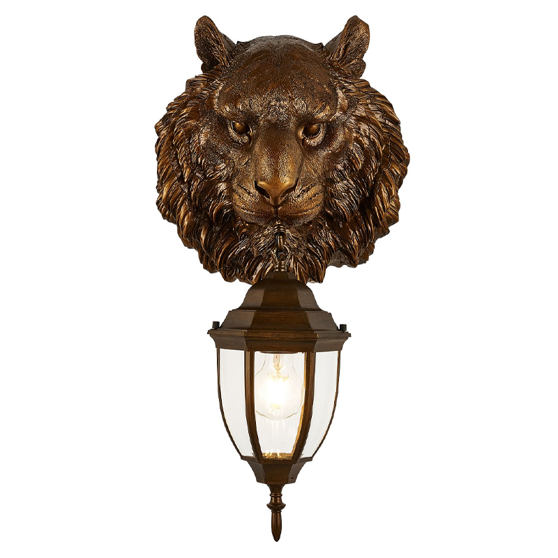 Коричневый уличный светильник с головой зверя ANIMAL LANTERN Коричневый Прозрачный Коричневый уличный светильник с головой зверя ANIMAL LANTERN Коричневый Прозрачный в Барнауле | Loft Concept