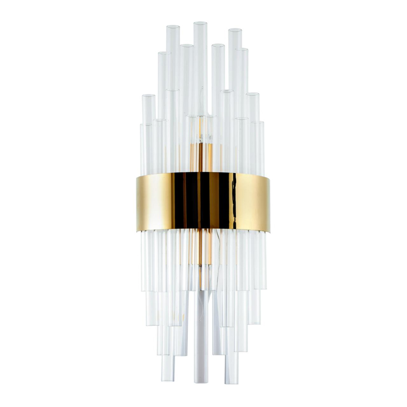 Бра на 2 лампы Flutes Gold Золотой Бра на 2 лампы Flutes Gold Золотой в Барнауле | Loft Concept