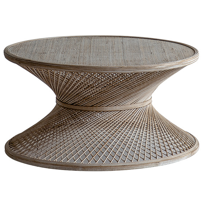 Кофейный стол Zaire Wicker Coffee Table Light Древесина Кофейный стол Zaire Wicker Coffee Table Light Древесина в Барнауле | Loft Concept