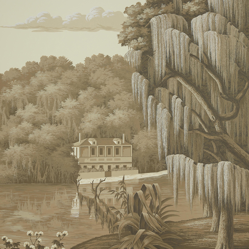Обои ручная роспись North American River Views Sepia on scenic paper Обои ручная роспись North American River Views Sepia on scenic paper в Барнауле | Loft Concept