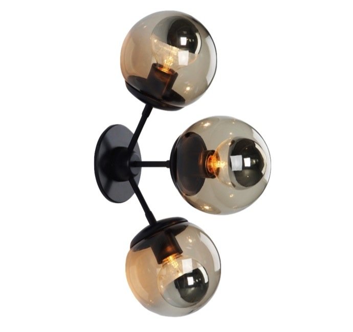 бра Modo Sconce 3 Globes Черный бра Modo Sconce 3 Globes Черный в Барнауле | Loft Concept