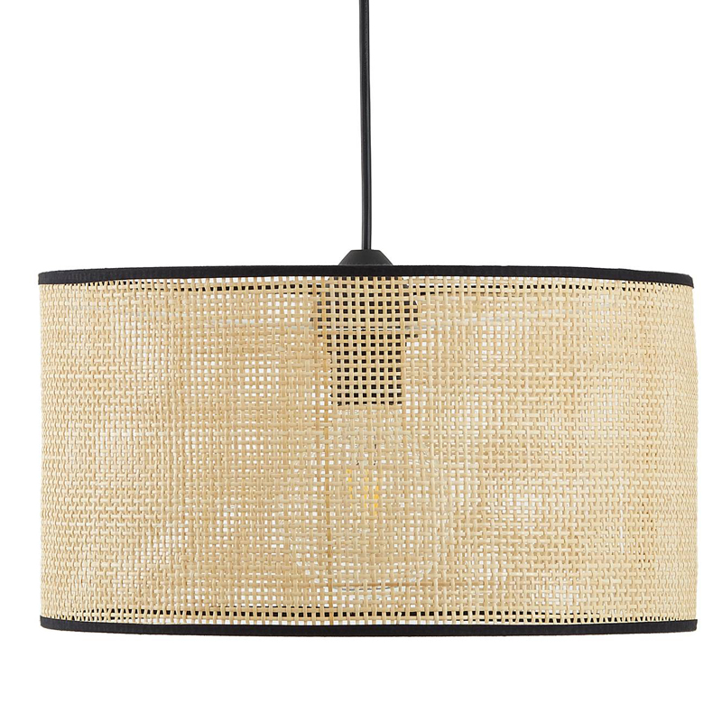 Подвесной светильник Ottar Wicker beige black 40 Бежевый Черный Подвесной светильник Ottar Wicker beige black 40 Бежевый Черный в Барнауле | Loft Concept