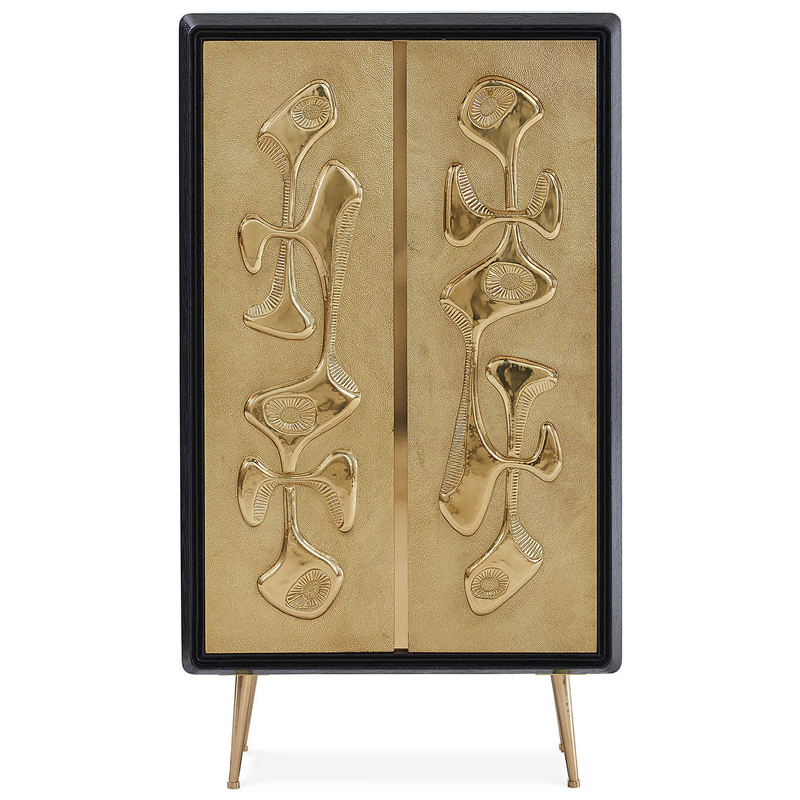 Шкаф Reform Accent Cabinet Золотой Черный Шкаф Reform Accent Cabinet Золотой Черный в Барнауле | Loft Concept