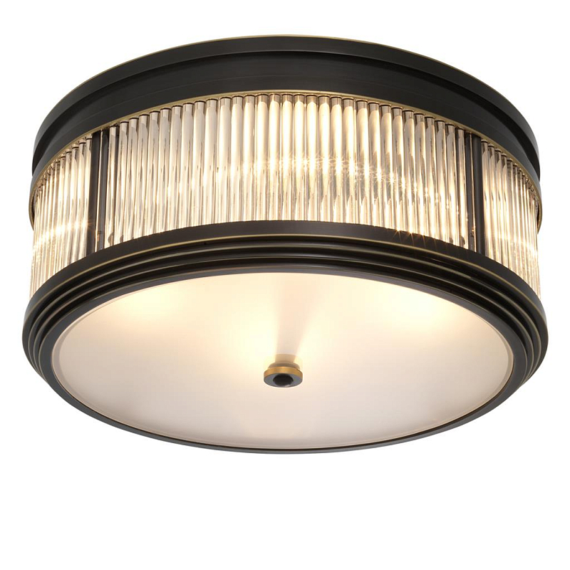 Потолочный светильник Темная бронза Dark bronze Disk Ceiling Lamp Темная бронза Прозрачное Стекло Потолочный светильник Темная бронза Dark bronze Disk Ceiling Lamp Темная бронза Прозрачное Стекло в Барнауле | Loft Concept