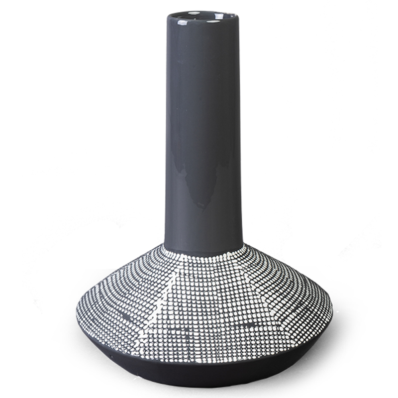 Ваза Liko Vase Черно-белый Ваза Liko Vase Черно-белый в Барнауле | Loft Concept