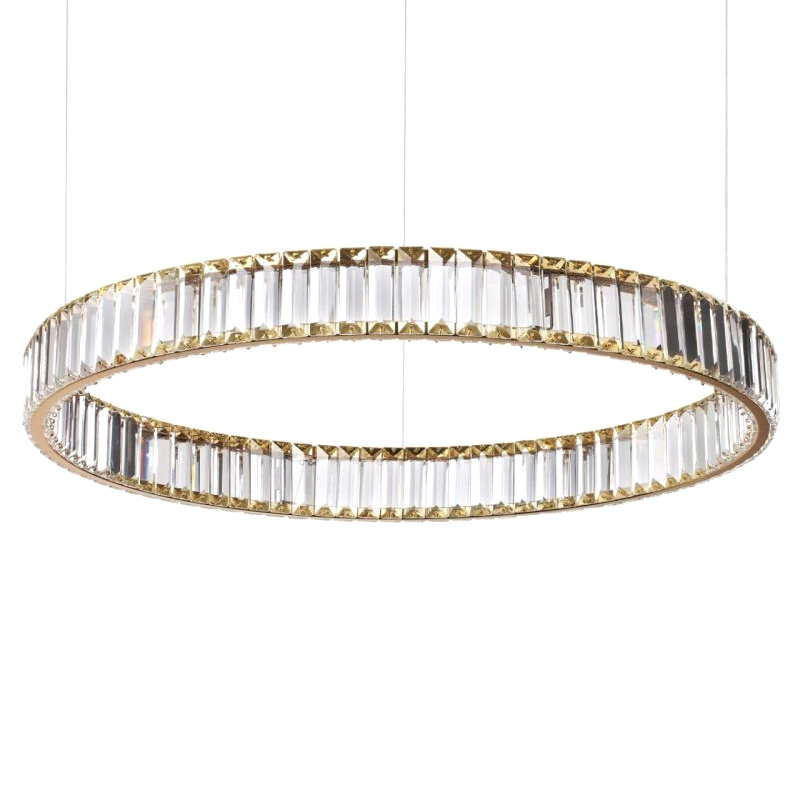 Люстра Хрустальная Ring Horizontal 1 кольцо Золотой Прозрачный Люстра Хрустальная Ring Horizontal 1 кольцо Золотой Прозрачный в Барнауле | Loft Concept