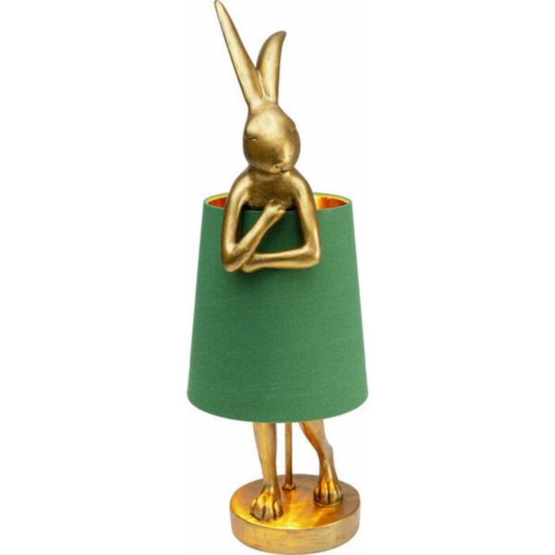 Настольная лампа Golden Hare/ green lampshade Золотой Зеленый Настольная лампа Golden Hare/ green lampshade Золотой Зеленый в Барнауле | Loft Concept