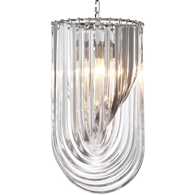 Люстра Chandelier Murano Clear 35 Прозрачный (Transparent) Никель Люстра Chandelier Murano Clear 35 Прозрачный (Transparent) Никель в Барнауле | Loft Concept