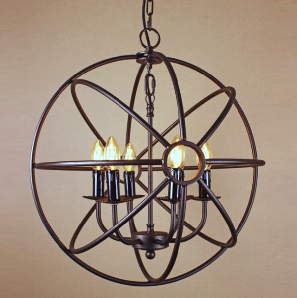 Люстра Orb Iron Farn Sphere Pendant Коричневый Люстра Orb Iron Farn Sphere Pendant Коричневый в Барнауле | Loft Concept