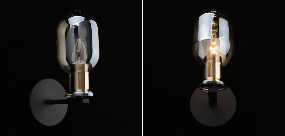 Бра c овальным плафоном Champagne Glass Бра c овальным плафоном Champagne Glass - Loft-Concept в Барнауле