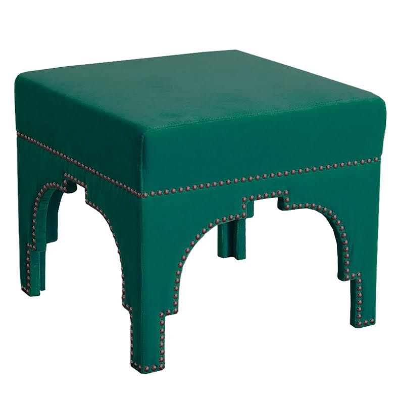 Raelynn Velvet Ottoman Изумрудный Raelynn Velvet Ottoman Изумрудный в Барнауле | Loft Concept