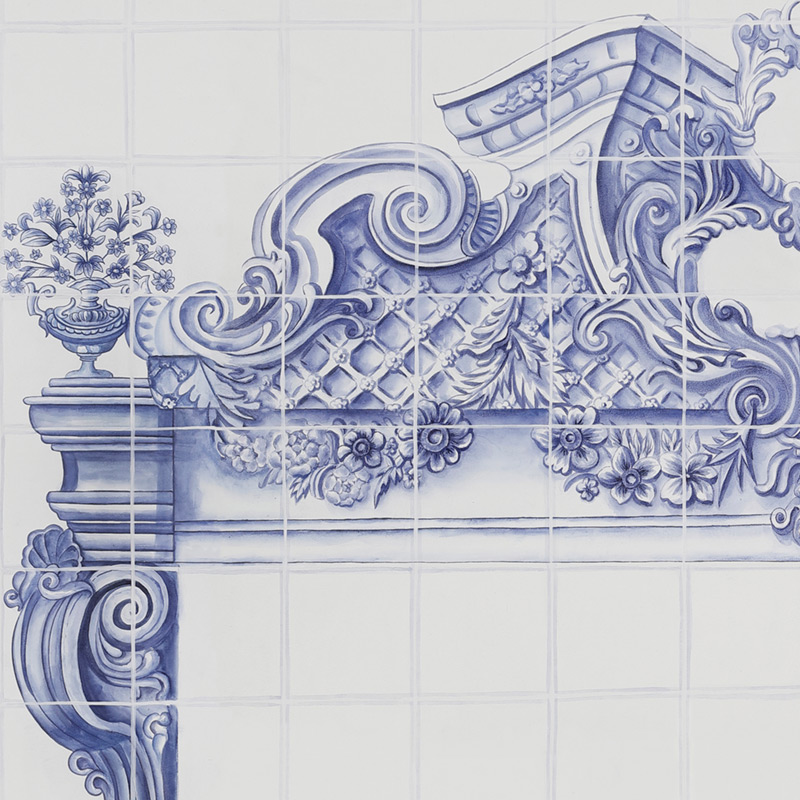 Обои ручная роспись Porto by Alessandra Branca Original colourway on dyed paper  в Барнауле | Loft Concept 