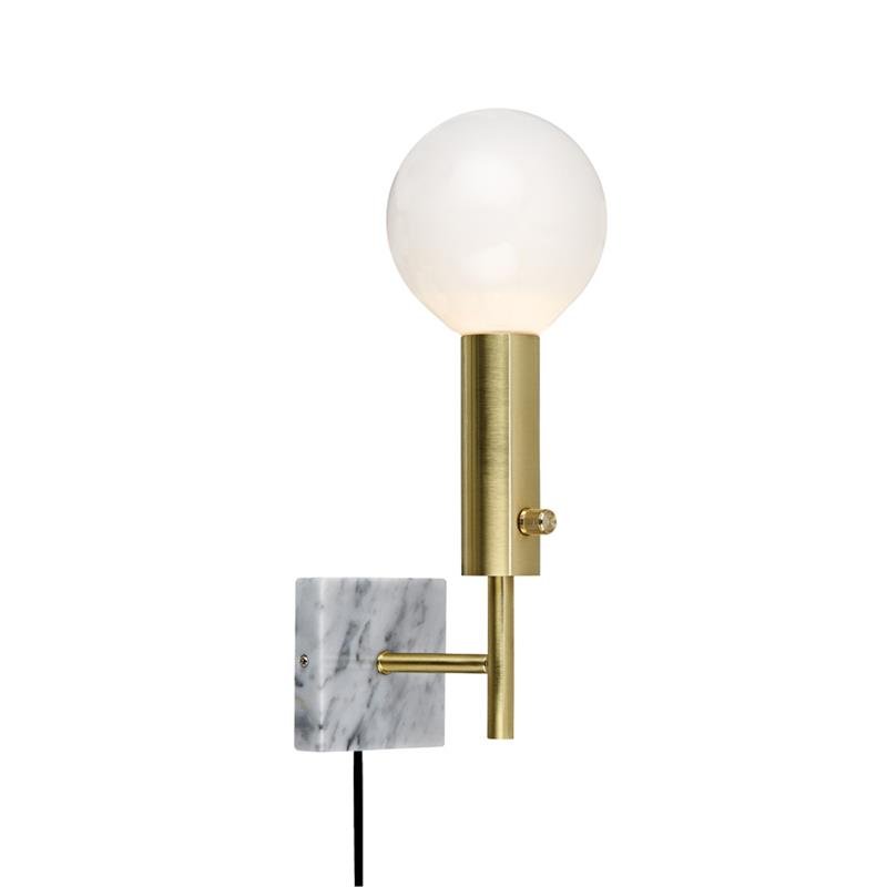Бра Marble Top Brass Латунь Белый Бра Marble Top Brass Латунь Белый в Барнауле | Loft Concept