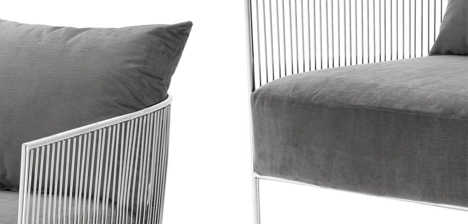 Кресло Eichholtz Chair Knox Stainless Steel Кресло Eichholtz Chair Knox Stainless Steel - Loft-Concept в Барнауле