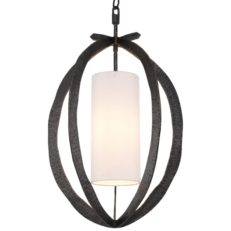 Подвесной светильник Eichholtz Chandelier Luciano bronze Темная бронза Белый Подвесной светильник Eichholtz Chandelier Luciano bronze Темная бронза Белый в Барнауле | Loft Concept