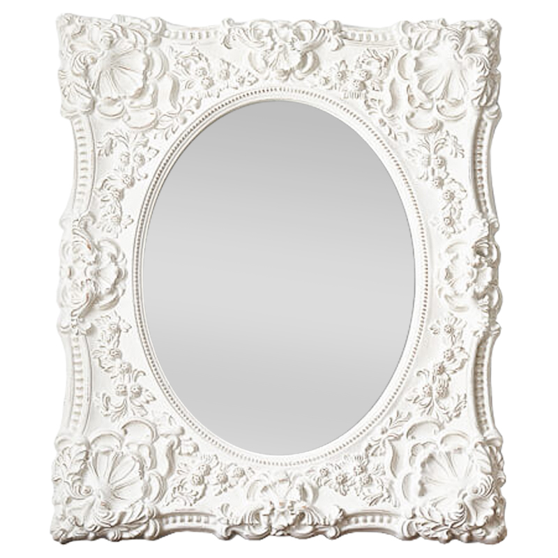 Зеркало Olivares Mirror Белый винтажная патина Зеркало Olivares Mirror Белый винтажная патина в Барнауле | Loft Concept