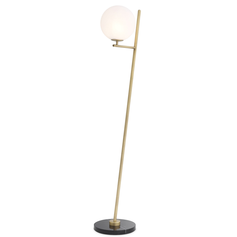 Торшер Eichholtz Floor Lamp Flynn Brass Латунь Античная полированная Белый Черный Мрамор Nero Торшер Eichholtz Floor Lamp Flynn Brass Латунь Античная полированная Белый Черный Мрамор Nero в Барнауле | Loft Concept