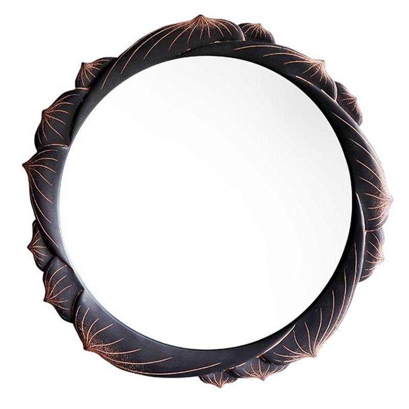 Зеркало Mirror Lotus Графит Розовый пастельный Зеркало Mirror Lotus Графит Розовый пастельный в Барнауле | Loft Concept