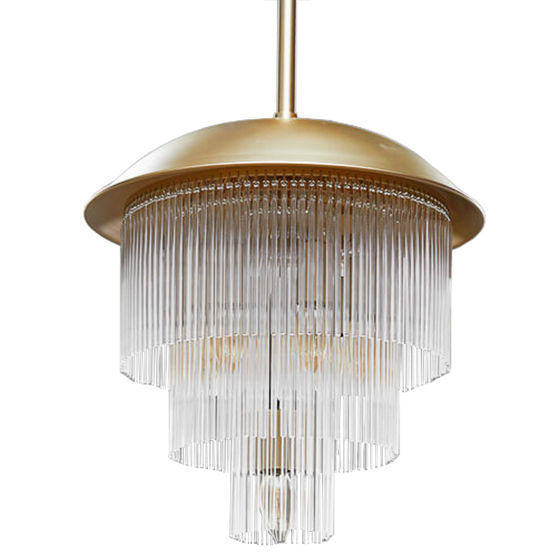 Люстра Fleming Chandeliers Золотой Прозрачный Люстра Fleming Chandeliers Золотой Прозрачный в Барнауле | Loft Concept
