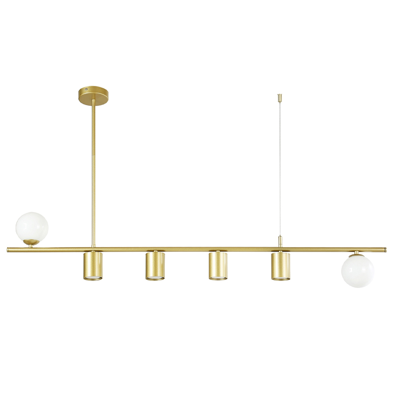 Люстра TRIBES CHANDELIER Gold 2 вида плафонов Белый Золотой в Барнауле | Loft Concept 