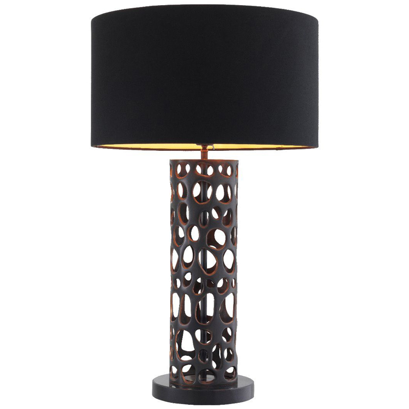 Настольная лампа Eichholtz Table Lamp Dix Bronze Черный Темная бронза Черный Мрамор Nero Золотой Настольная лампа Eichholtz Table Lamp Dix Bronze Черный Темная бронза Черный Мрамор Nero Золотой в Барнауле | Loft Concept