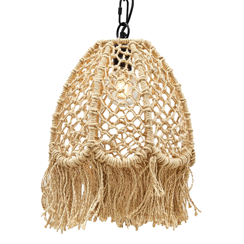 Люстра в стиле бохо Manuela Boho Chandelier Черный Бежевый Люстра в стиле бохо Manuela Boho Chandelier Черный Бежевый в Барнауле | Loft Concept