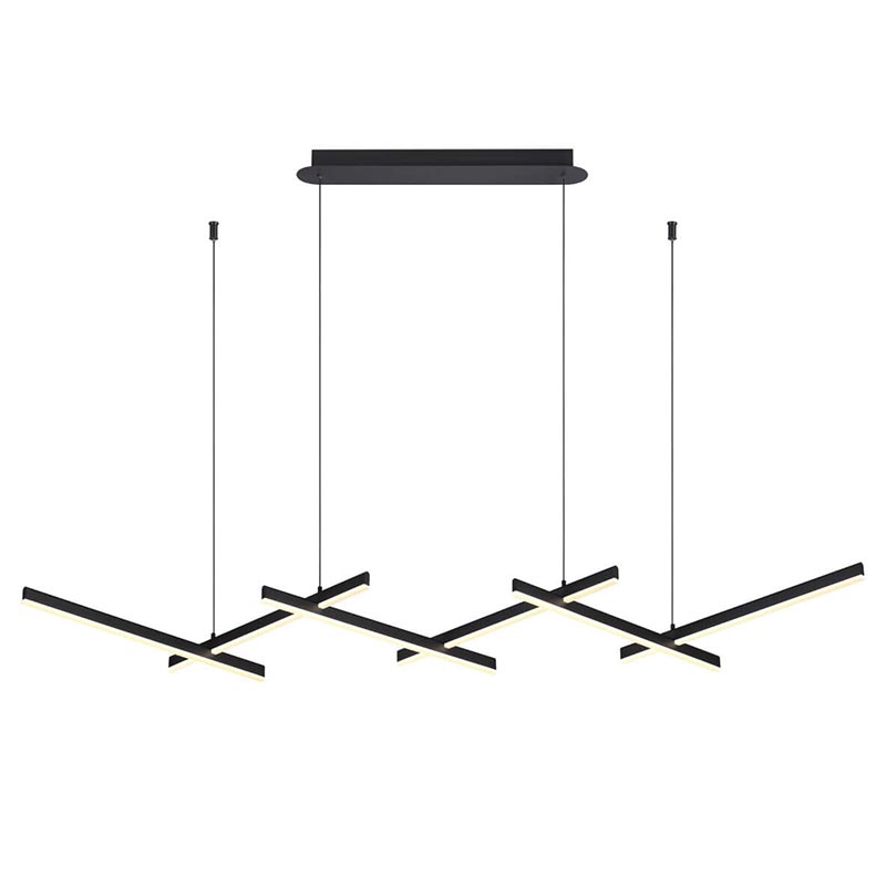 Люстра Rolf Black Lines Linear Chandelier Черный Люстра Rolf Black Lines Linear Chandelier Черный в Барнауле | Loft Concept