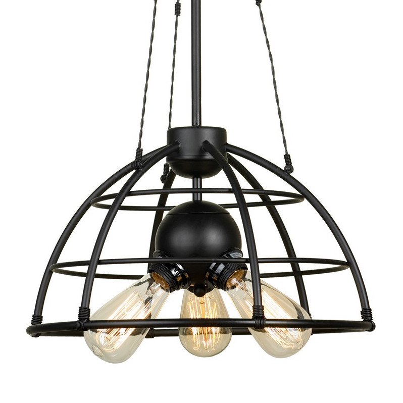 Подвесной светильник Cage Top Pendant Черный Подвесной светильник Cage Top Pendant Черный в Барнауле | Loft Concept