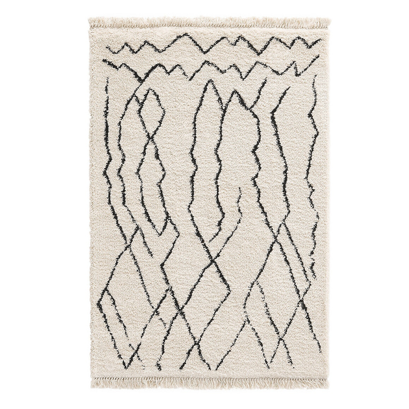 Ковер Oriental Style Carpet II Черно-белый Ковер Oriental Style Carpet II Черно-белый в Барнауле | Loft Concept