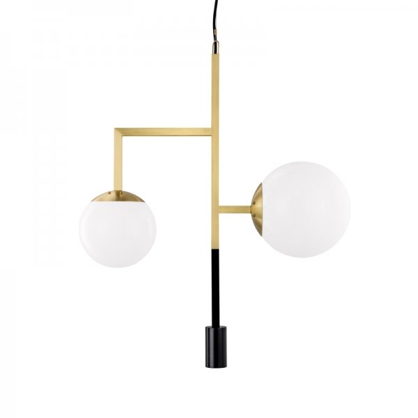 Подвесной светильник Orsjo Decostick Pendant Light Черный Белый Латунь Подвесной светильник Orsjo Decostick Pendant Light Черный Белый Латунь в Барнауле | Loft Concept