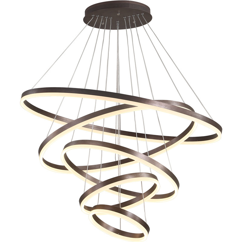 Люстра Ribbon Circles Chandelier Темная бронза Люстра Ribbon Circles Chandelier Темная бронза в Барнауле | Loft Concept