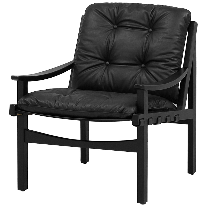 Кресло Bonfils Armchair Черный Золотой Кресло Bonfils Armchair Черный Золотой в Барнауле | Loft Concept