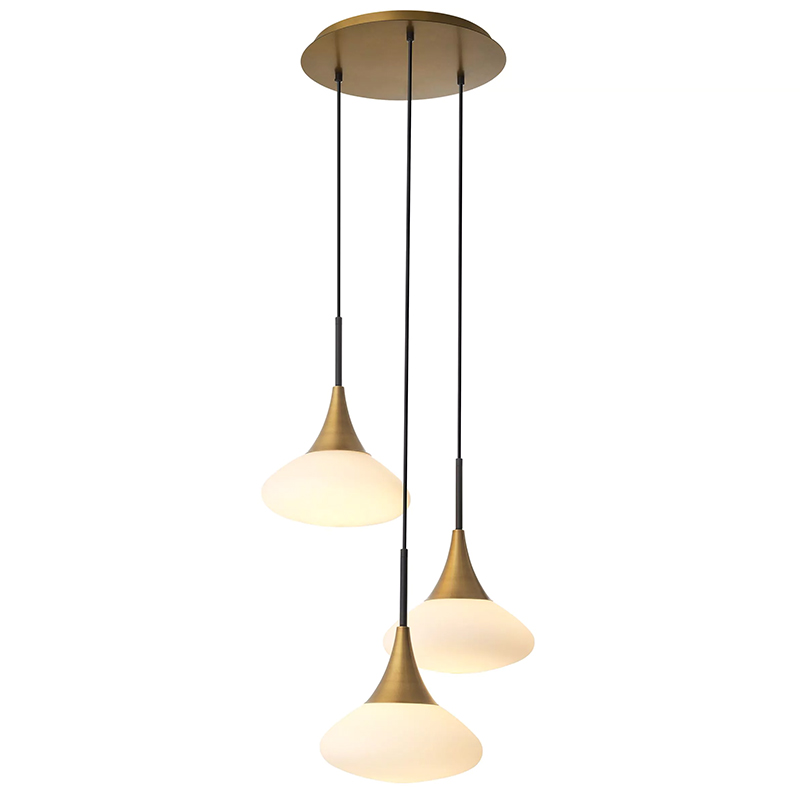 Люстра Eichholtz Chandelier Duco S Латунь Белый Люстра Eichholtz Chandelier Duco S Латунь Белый в Барнауле | Loft Concept