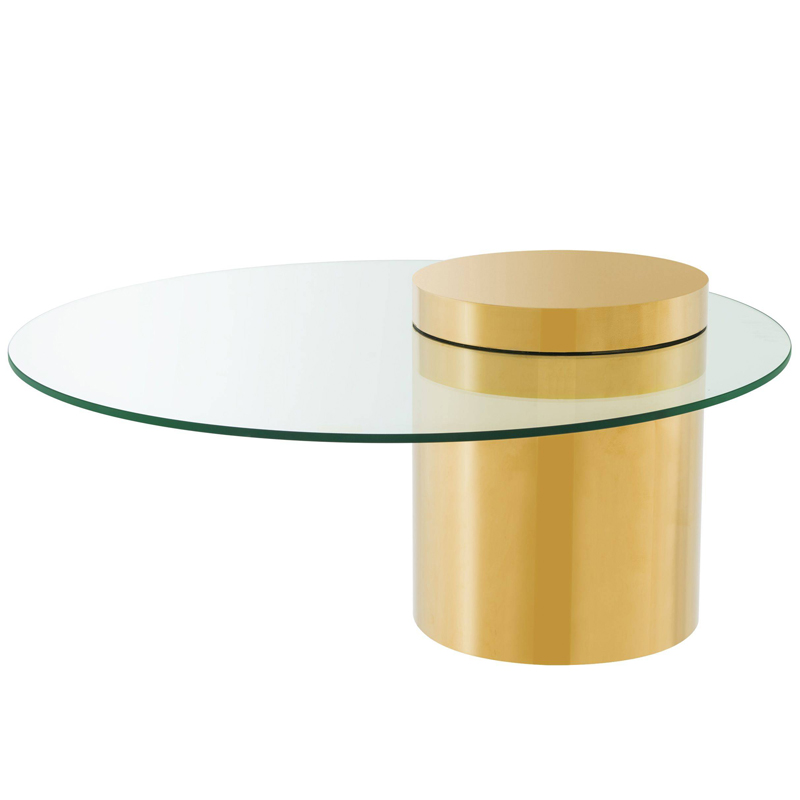 Кофейный стол Eichholtz Coffee Table Equilibre Глянцевое золото Прозрачный Кофейный стол Eichholtz Coffee Table Equilibre Глянцевое золото Прозрачный в Барнауле | Loft Concept