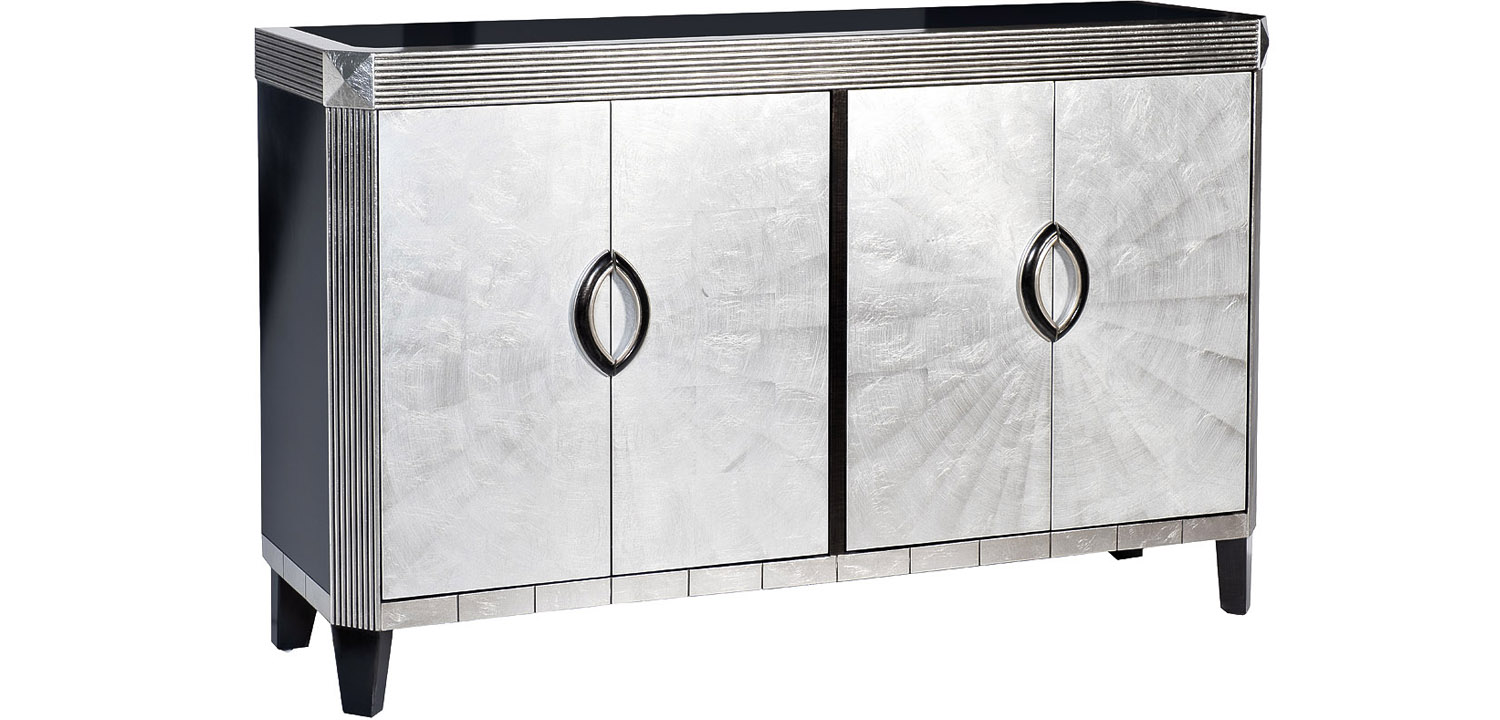 Комод в стиле Арт-деко Tarciso Chest of drawers Серебристый - фото №1