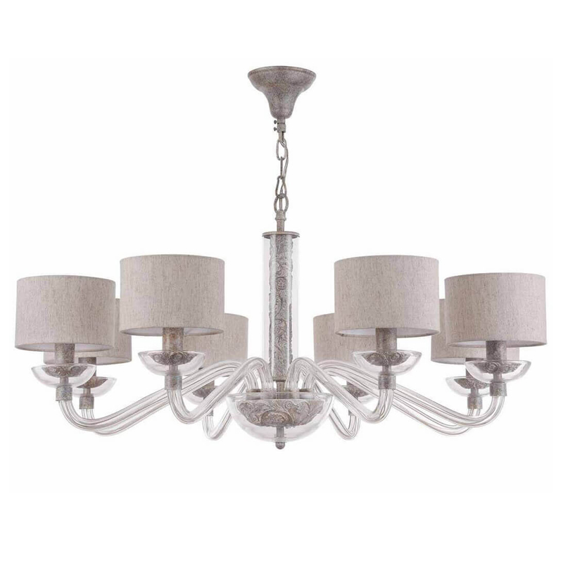 Люстра Sabella Light Chandelier 8 lamp Серый Люстра Sabella Light Chandelier 8 lamp Серый в Барнауле | Loft Concept